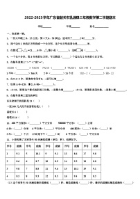 2022-2023学年广东省韶关市乳源县三年级数学第二学期期末含解析