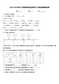 2022-2023学年广东省深圳市龙华区数学三下期末监测模拟试题含解析