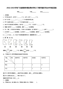 2022-2023学年广东省惠州市惠东燕岭学校三下数学期末学业水平测试试题含解析