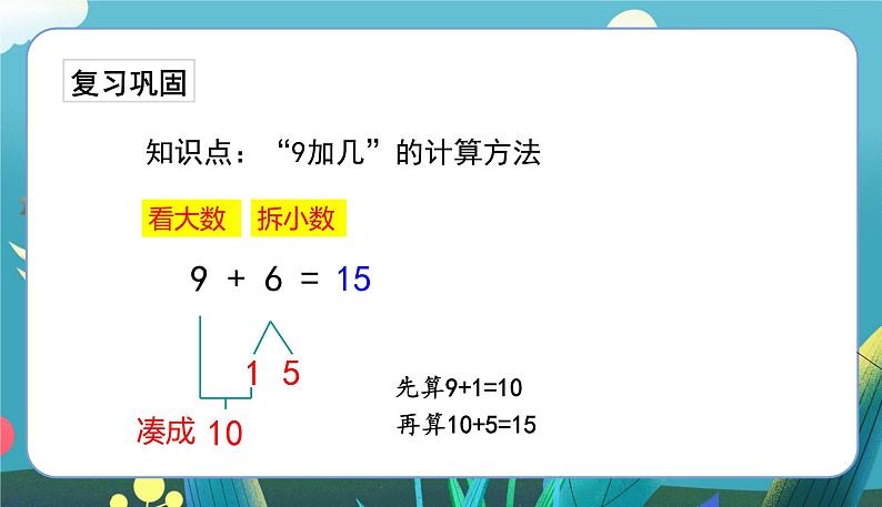 苏教一上 第10单元 10.2   9加几练习 PPT课件02