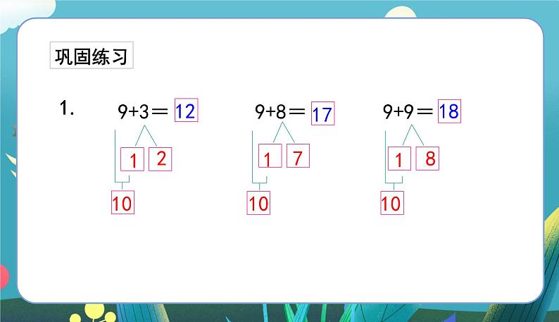 苏教一上 第10单元 10.2   9加几练习 PPT课件04