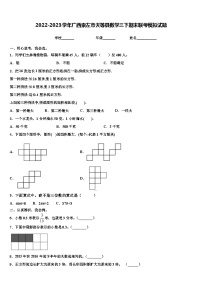 2022-2023学年广西崇左市天等县数学三下期末联考模拟试题含解析