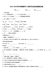 2022-2023学年平舆县数学三下期末学业质量监测模拟试题含解析