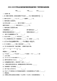 2022-2023学年山东省济南市商河县龙桑寺镇三下数学期末监测试题含解析