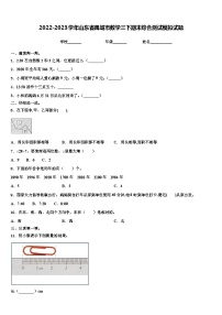 2022-2023学年山东省禹城市数学三下期末综合测试模拟试题含解析