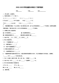 2022-2023学年宜昌市点军区三下数学期末含解析