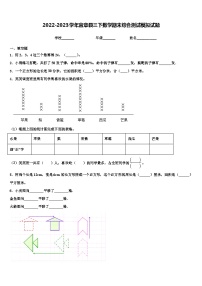 2022-2023学年宜章县三下数学期末综合测试模拟试题含解析