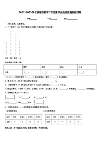 2022-2023学年敦煌市数学三下期末学业质量监测模拟试题含解析