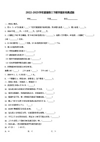 2022-2023学年望奎县三下数学期末经典试题含解析