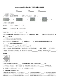 2022-2023学年文安县三下数学期末考试试题含解析