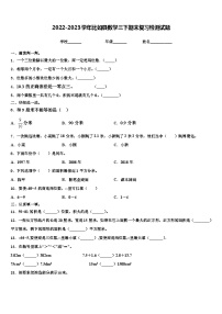 2022-2023学年比如县数学三下期末复习检测试题含解析