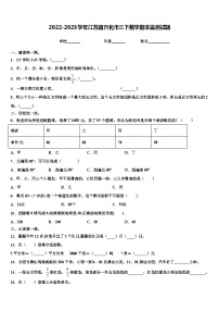 2022-2023学年江苏省兴化市三下数学期末监测试题含解析