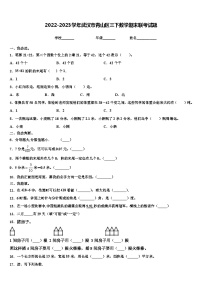 2022-2023学年武汉市青山区三下数学期末联考试题含解析