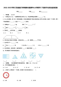 2022-2023学年江苏省宿迁市泗阳县仓集镇中心小学数学三下期末学业质量监测试题含解析