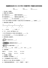 海南藏族自治州2022-2023学年三年级数学第二学期期末达标检测试题含解析