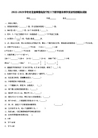 2022-2023学年河北省秦皇岛抚宁区三下数学期末教学质量检测模拟试题含解析