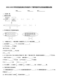 2022-2023学年河北省石家庄市辛集市三下数学期末学业质量监测模拟试题含解析