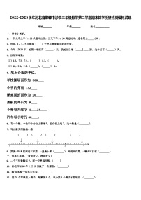 2022-2023学年河北省邯郸市涉县三年级数学第二学期期末教学质量检测模拟试题含解析