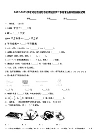 2022-2023学年河南省洛阳市孟津区数学三下期末质量跟踪监视试题含解析