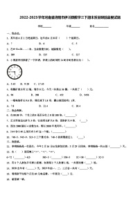 2022-2023学年河南省洛阳市伊川县数学三下期末质量跟踪监视试题含解析