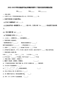 2022-2023学年河南省平顶山市舞钢市数学三下期末质量检测模拟试题含解析