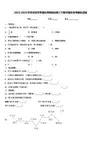 2022-2023学年河池市罗城仫佬族自治县三下数学期末统考模拟试题含解析