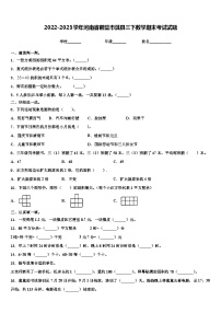 2022-2023学年河南省鹤壁市淇县三下数学期末考试试题含解析