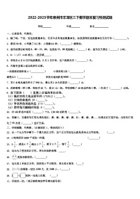 2022-2023学年泉州市丰泽区三下数学期末复习检测试题含解析