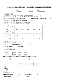 2022-2023学年湖北省孝感市三年级数学第二学期期末综合测试模拟试题含解析