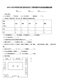 2022-2023学年浙江省宁波市北仑区三下数学期末学业质量监测模拟试题含解析