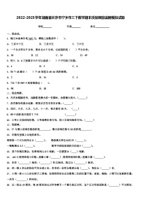 2022-2023学年湖南省长沙市宁乡市三下数学期末质量跟踪监视模拟试题含解析