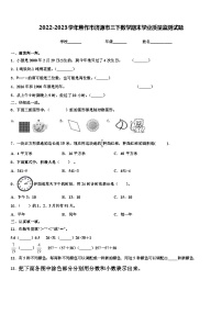 2022-2023学年焦作市济源市三下数学期末学业质量监测试题含解析