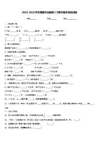 2022-2023学年濮阳市台前县三下数学期末预测试题含解析