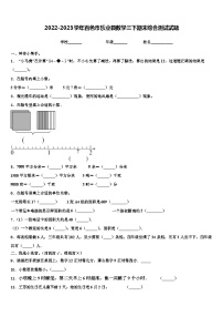 2022-2023学年百色市乐业县数学三下期末综合测试试题含解析