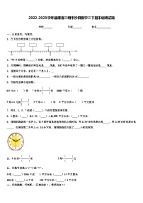 2022-2023学年福建省三明市沙县数学三下期末调研试题含解析