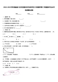 2022-2023学年海南省三亚市吉阳区和平实验学校三年级数学第二学期期末学业水平测试模拟试题含解析