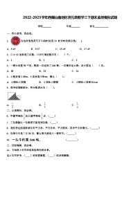 2022-2023学年西藏山南地区洛扎县数学三下期末监测模拟试题含解析