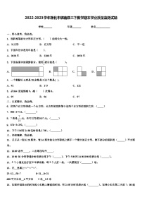 2022-2023学年通化市辉南县三下数学期末学业质量监测试题含解析