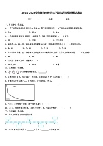 2022-2023学年都匀市数学三下期末达标检测模拟试题含解析