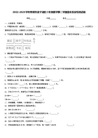 2022-2023学年鄂州市梁子湖区三年级数学第二学期期末质量检测试题含解析