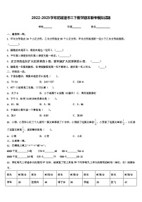 2022-2023学年防城港市三下数学期末联考模拟试题含解析