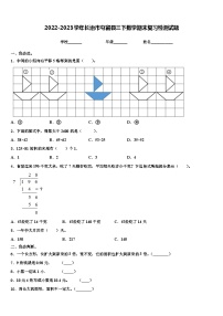 2022-2023学年长治市屯留县三下数学期末复习检测试题含解析