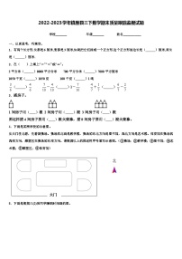 2022-2023学年镇原县三下数学期末质量跟踪监视试题含解析