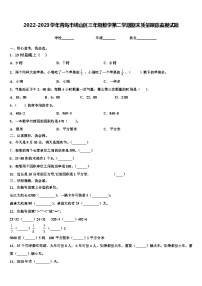 2022-2023学年青岛市崂山区三年级数学第二学期期末质量跟踪监视试题含解析