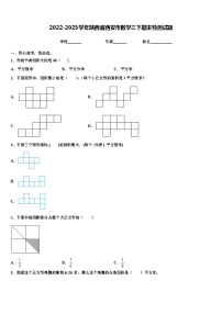 2022-2023学年陕西省西安市数学三下期末检测试题含解析