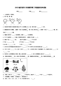 2023届丰城市三年级数学第二学期期末统考试题含解析