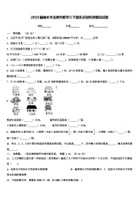 2023届丽水市龙泉市数学三下期末达标检测模拟试题含解析