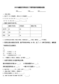 2023届临沂市罗庄区三下数学期末检测模拟试题含解析