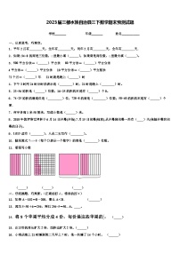 2023届三都水族自治县三下数学期末预测试题含解析