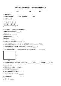 2023届北京市顺义区三下数学期末统考模拟试题含解析